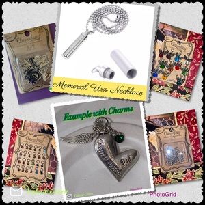 Cylinder Memorial Cremation Urn Necklace